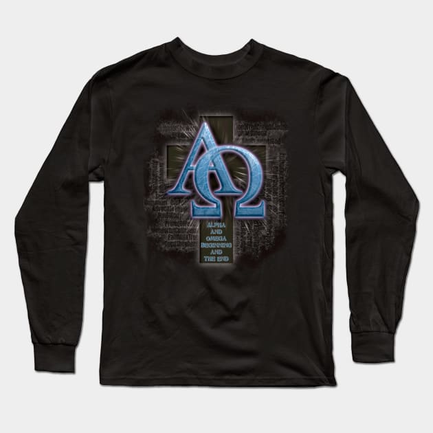 Jesus - Alpha and Omega Long Sleeve T-Shirt by PacPrintwear8